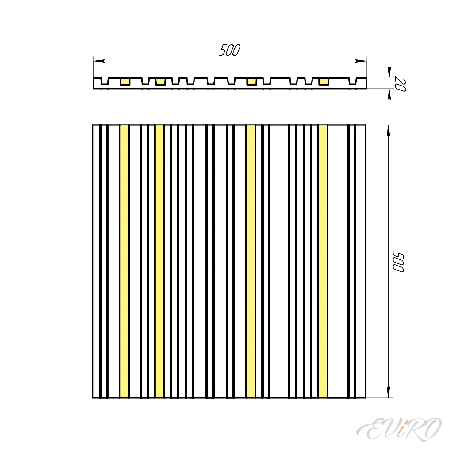 Гипсовая 3D панель EViRO Barcode