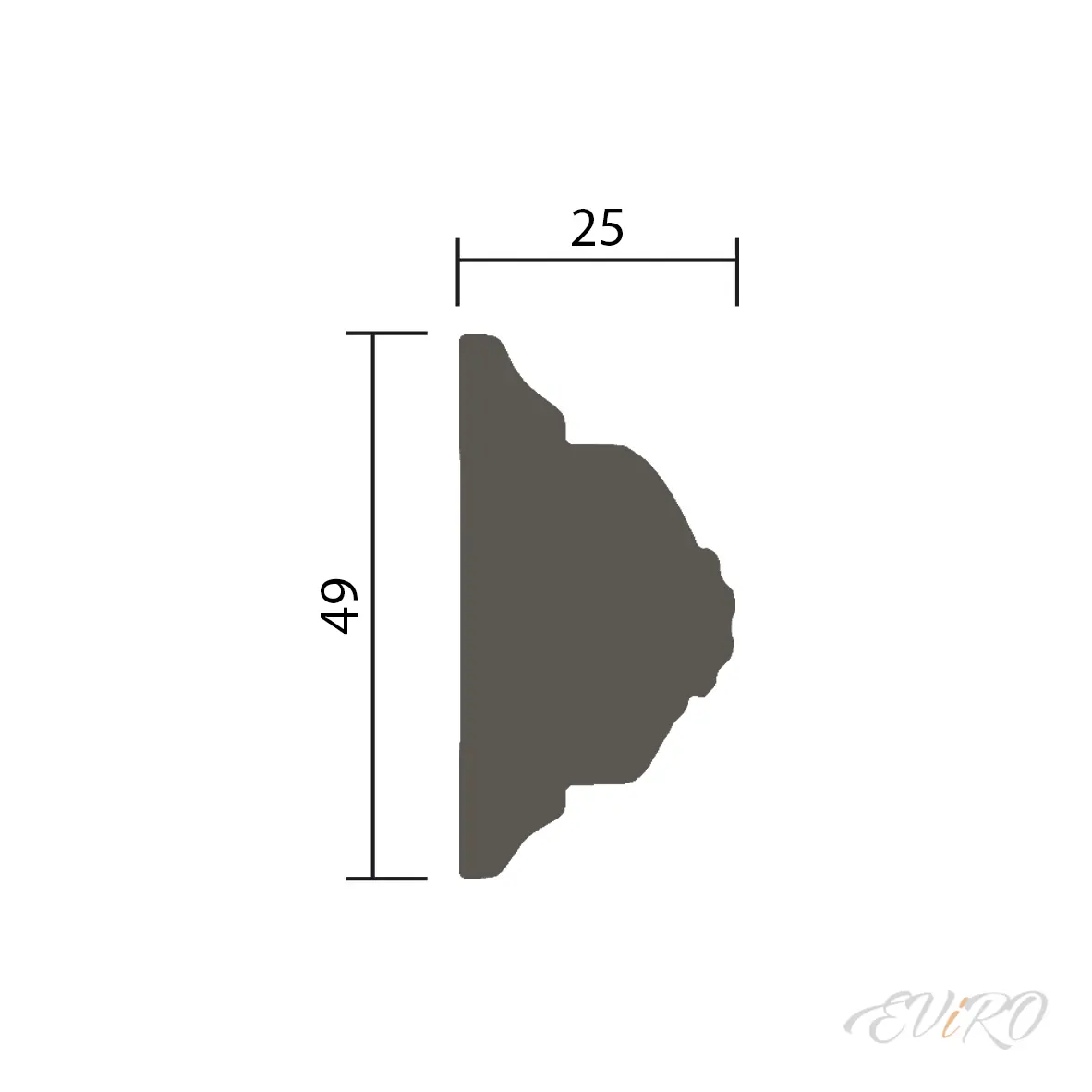Молдинг EViRO Модель 1.51.348